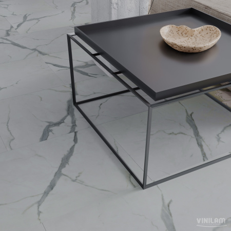 Кварцвиниловая плитка CERAMO VINILAM STONE 87999 Греческий мрамор